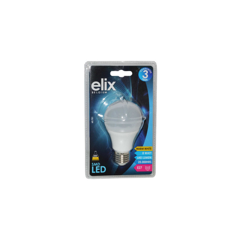 Elix 60751 LED-lamp 8 W E27 A