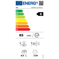 AEG TR88PA64C Warmtepompdroogkast 8 kg AbsoluteCare PreciseDry MixDry 2
