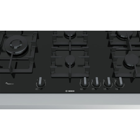 Bosch Serie 6 PPS9A6B90 plaque Noir Intégré 90 cm Gaz 5 zone(s)