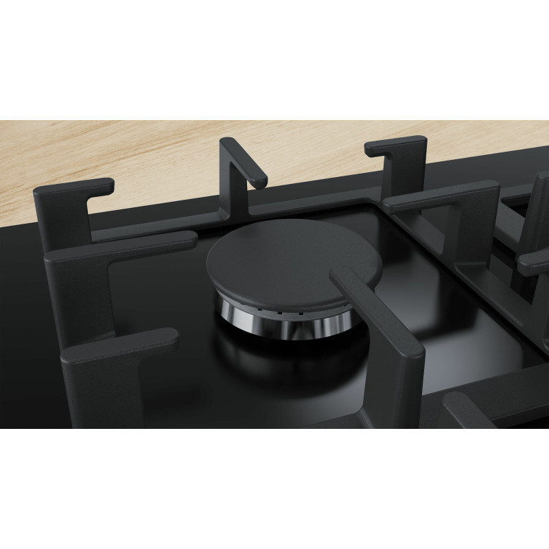 Bosch Serie 6 PPS9A6B90 plaque Noir Intégré 90 cm Gaz 5 zone(s)