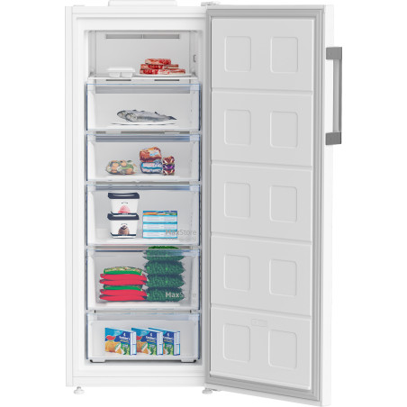 Beko B3RFNE274W Congélateur vertical Pose libre 220 L Blanc