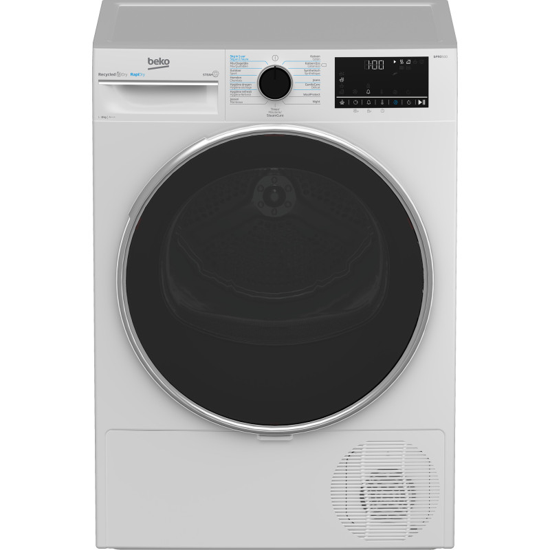 Beko B5T68247C0 wasdroger Vrijstaand Voorbelading 8 kg Wit