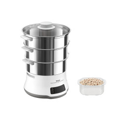 Tefal Convenient Series Deluxe VC502D cuiseur vapeur 3 Nombre de paniers Comptoir 900 W Acier inoxydable, Blanc 2