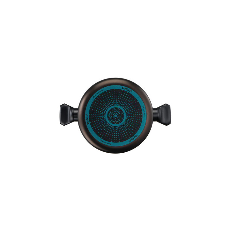 Tefal Easy Cook & Clean B5544602 steelpan Rond Zwart, Bruin