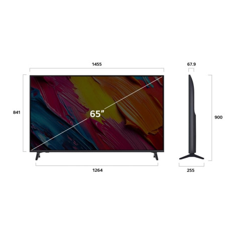 LG QNED AI 65QNED70A6A TV 165,1 cm (65") 4K Ultra HD Smart TV Wifi Noir