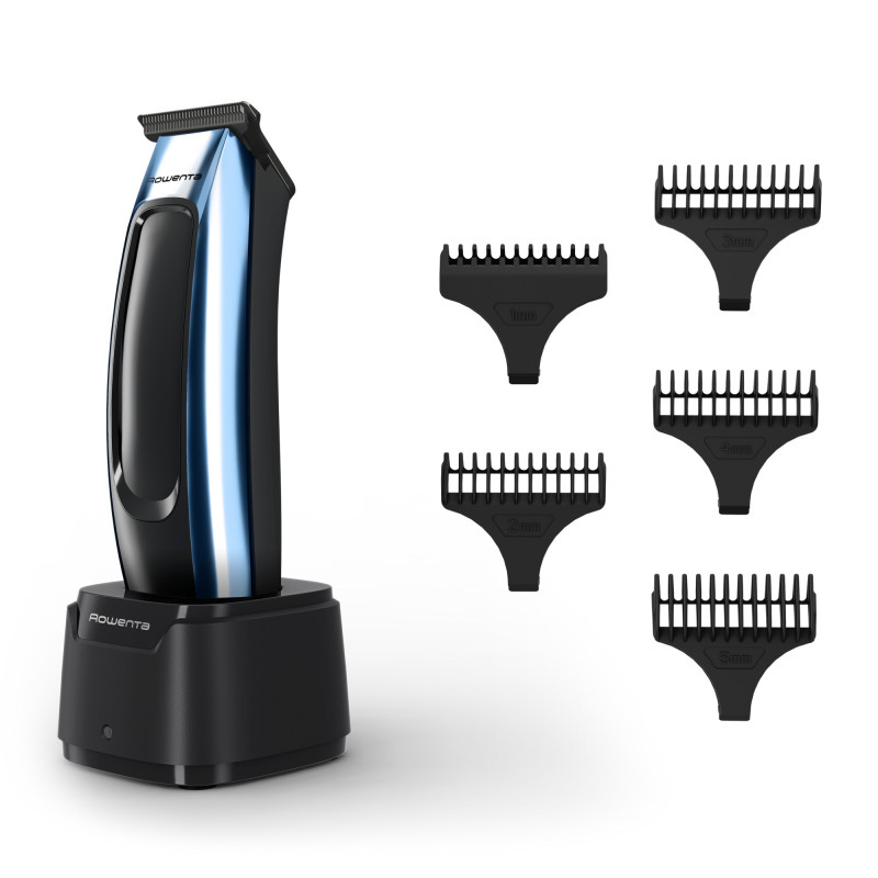 Rowenta Barber Experience TN1851E0 tondeuse à cheveux Noir, Bleu Lithium-Ion (Li-Ion)