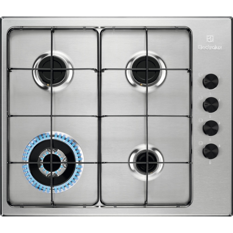 Electrolux EGS6414X kookplaat Roestvrijstaal Ingebouwd 60 cm Gaskookplaat 4 zone(s)