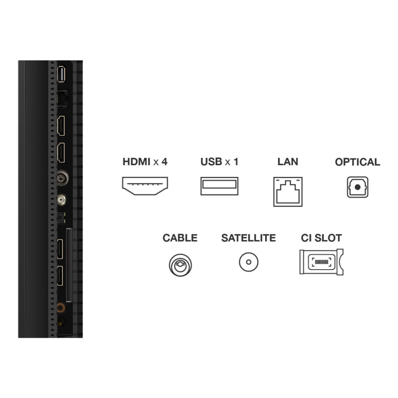 TCL C69 50C69K TV 127 cm (50") 4K Ultra HD Smart TV Wifi Métallique