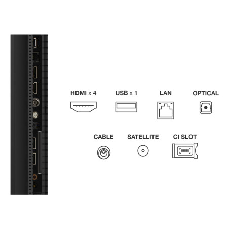 TCL C69 50C69K TV 127 cm (50") 4K Ultra HD Smart TV Wifi Métallique