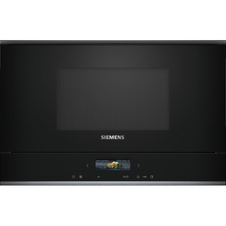 Siemens BF722R1B1 micro-onde Noir Micro-onde simple Intégré 21 L 900 W