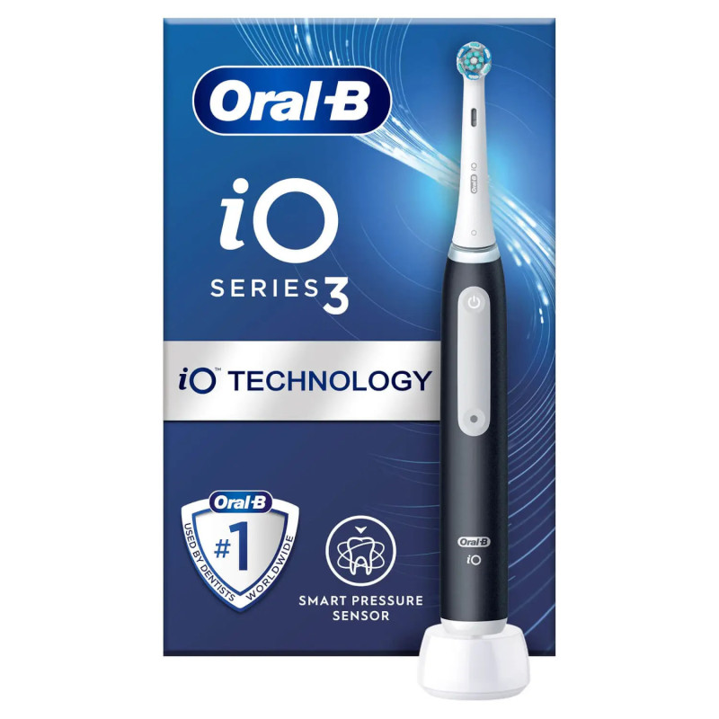 Oral-B iO 3 Matte Volwassene Vibrerende tandenborstel Zwart, Wit