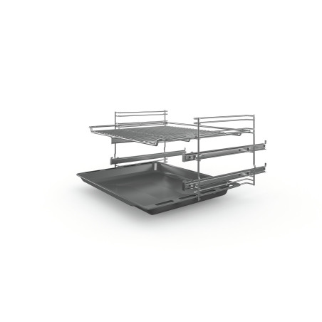 Bosch Serie 4 HKR39C250 four et cuisinière Electrique Céramique Noir, Gris