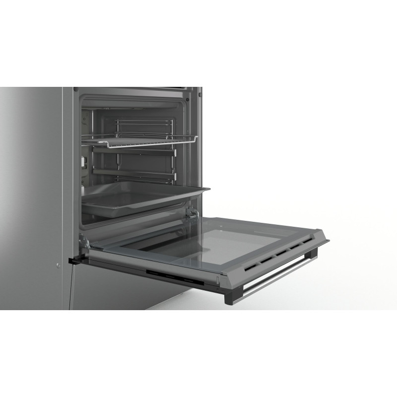Bosch Serie 4 HKR39C250 four et cuisinière Electrique Céramique Noir, Gris