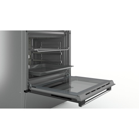 Bosch Serie 4 HKR39C250 four et cuisinière Electrique Céramique Noir, Gris