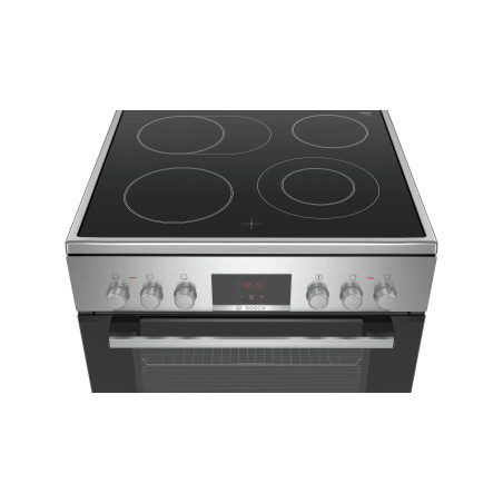 Bosch Serie 4 HKR39C250 four et cuisinière Electrique Céramique Noir, Gris