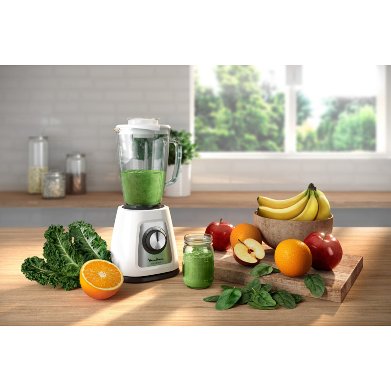 Moulinex LM430 1,75 L Mélangeur de table 800 W Blanc