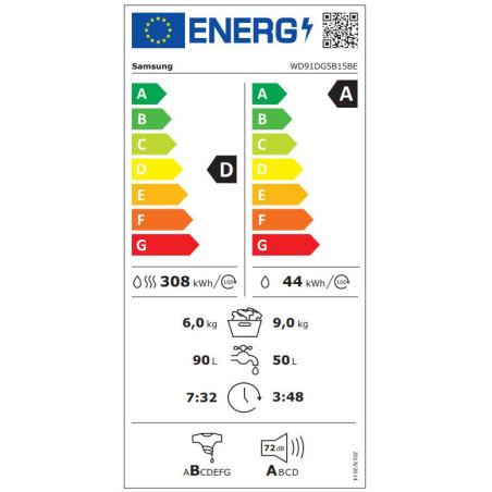 SAMSUNG WD91DG5B15BEEN